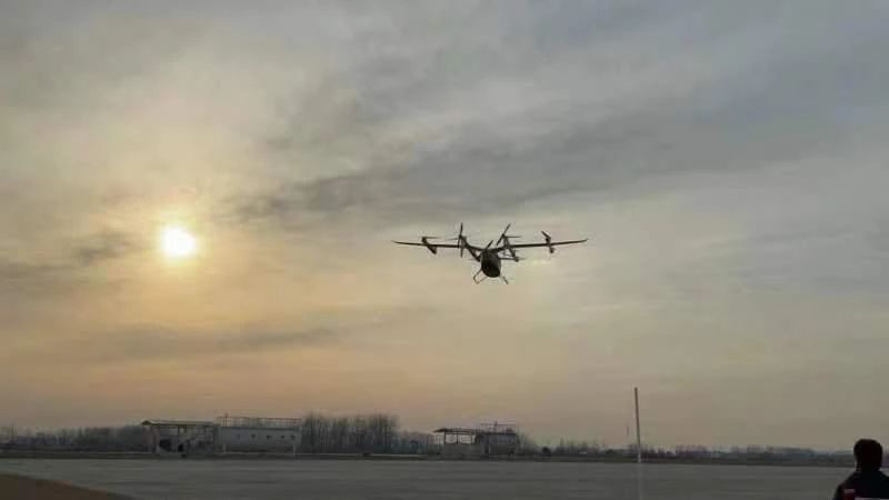 峰飞航空科技入驻金湖金北机场开展eVTOL航空器试验飞行